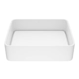 Jasmine MatteStone 18x15-in Deep White Bathroom Sink/Basin with Rectangular Vessel G0R2 - product image 1