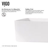 Jasmine MatteStone 18x15-in Deep White Bathroom Sink/Basin with Rectangular Vessel G0R2 - product image 4