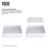 Jasmine MatteStone 18x15-in Deep White Bathroom Sink/Basin with Rectangular Vessel G0R2 - product image 5
