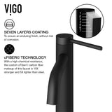 Lexington Single Handle Vessel Sink Bathroom Faucet with cFiber© Body, Matte Black U4C4 - product image 8