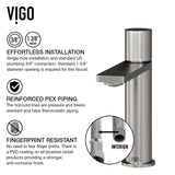 Lorca ConcretoStone Grey Bathroom Sink/Basin Set with Gotham Faucet and Rectangular Vessel F1M7 - product image 6