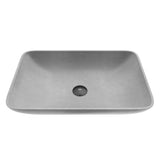 Lorca Gothic ConcretoStone 22x15-in Deep Grey Bathroom Sink/Basin with Rectangular Vessel K3A0 - product image 1