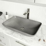 Lorca Gothic ConcretoStone 22x15-in Deep Grey Bathroom Sink/Basin with Rectangular Vessel K3A0 - product image 6