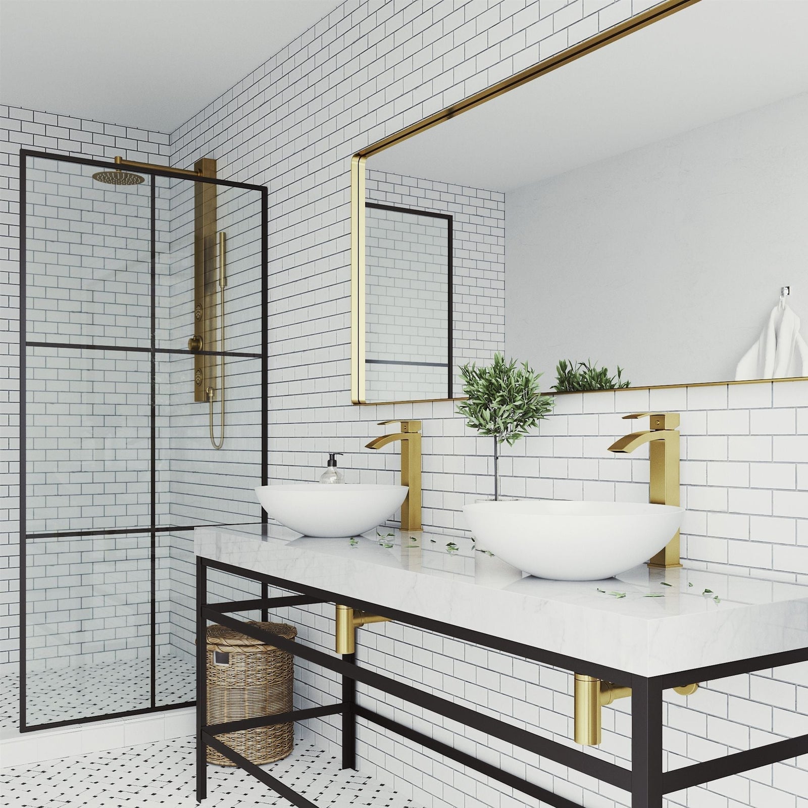 Lotus MatteStone Round White Composite Bathroom Sink/Basin Set with Duris Faucet and Pop-Up Drain Y4C4 - product image 8