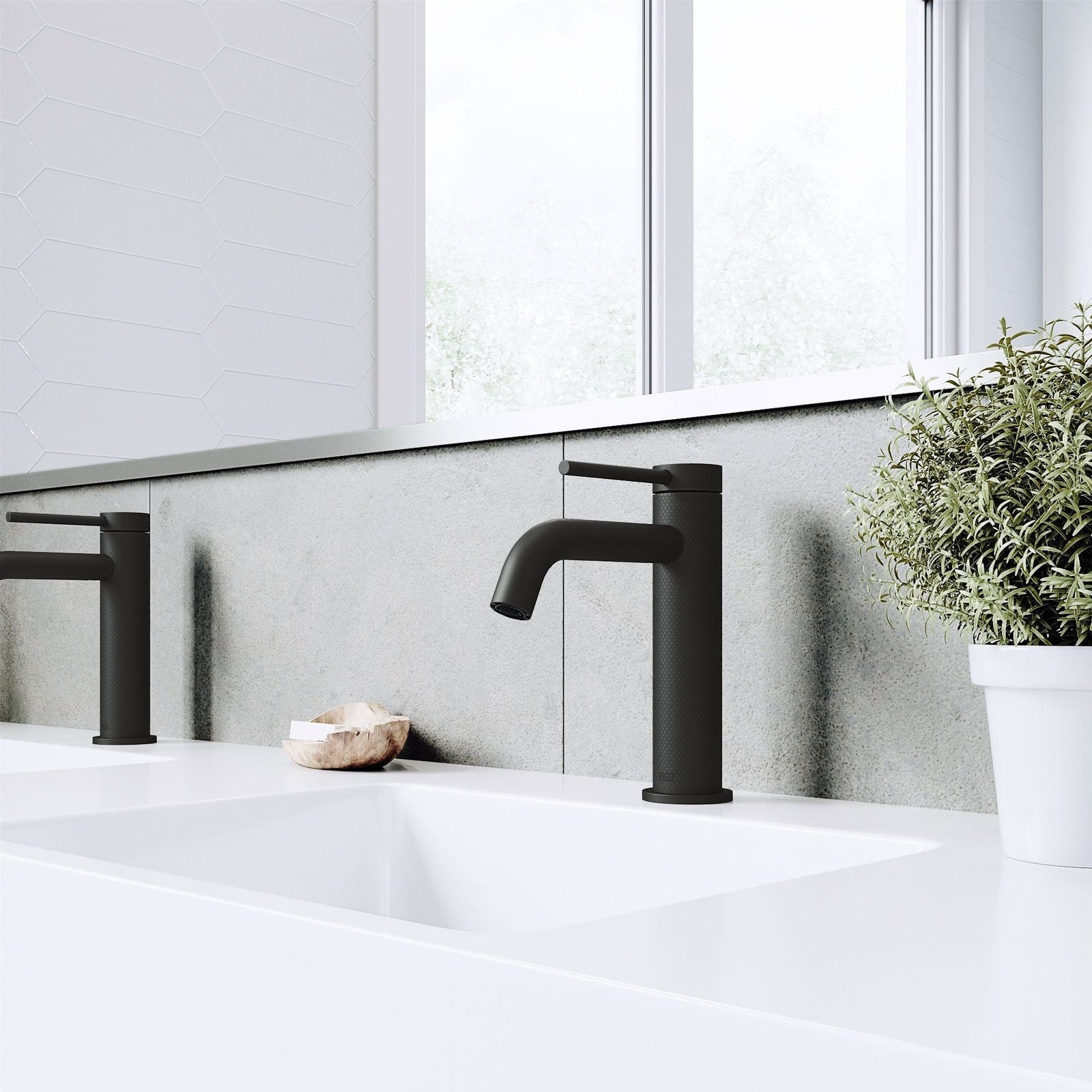 Madison Single Handle Single Hole cFiber Bathroom Sink Faucet, Matte Black X8F1 - product image 7