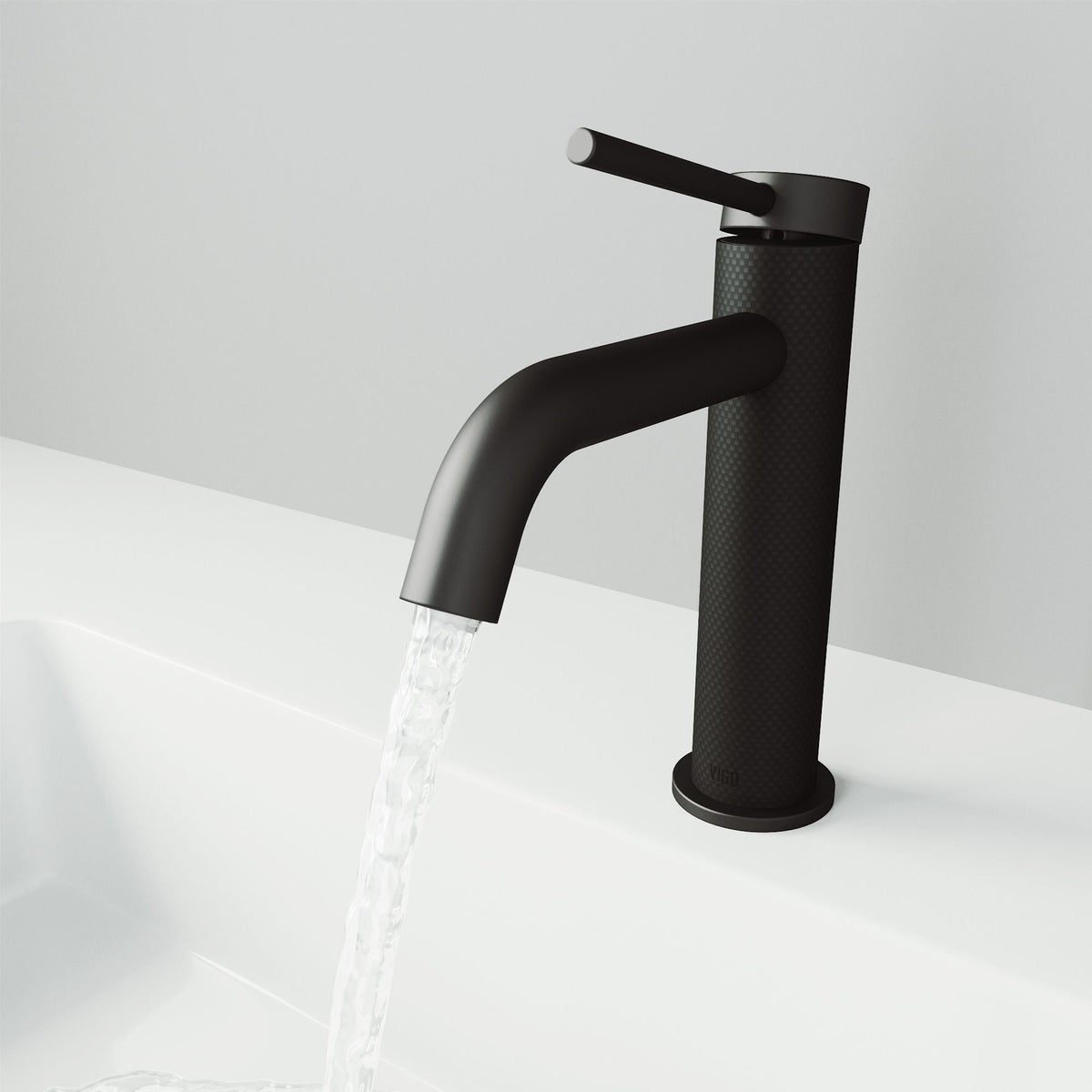 Madison Single Handle Single Hole cFiber Bathroom Sink Faucet, Matte Black X8F1 - product image 8