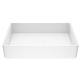 Magnolia Matte Stone Vessel Bathroom Sink/Basin with Deep Bowl, White H3X4 - product image 1