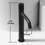 Magnolia MatteStone White Bathroom Sink/Basin Set with Apollo Faucet and Rectangular Composite Vessel B8Y5 - product image 8