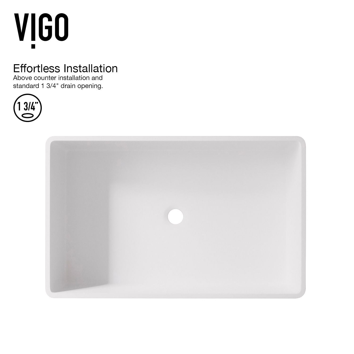 Magnolia MatteStone White Bathroom Sink/Basin Set with Olus Wall Mount Faucet and Rectangular Composite Vessel Z6K5 - product image 6