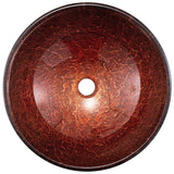 Mahogany Moon Glass Vessel Bathroom Sink W9F9 - product image 2