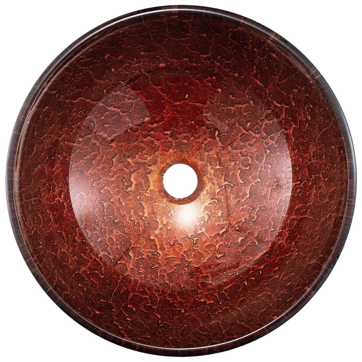 Mahogany Moon Glass Vessel Bathroom Sink W9F9 - product image 2