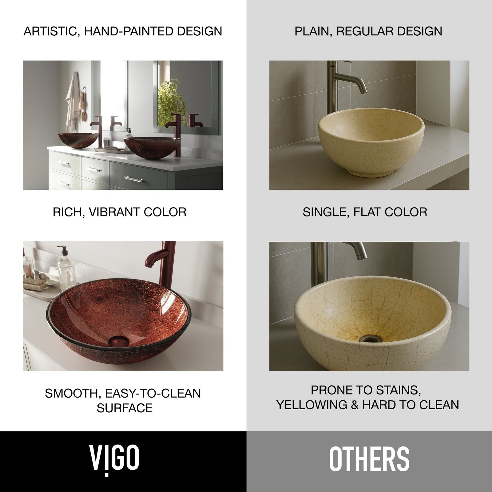 Mahogany Moon Glass Vessel Bathroom Sink W9F9 - product image 3