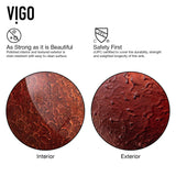 Mahogany Moon Glass Vessel Bathroom Sink W9F9 - product image 4
