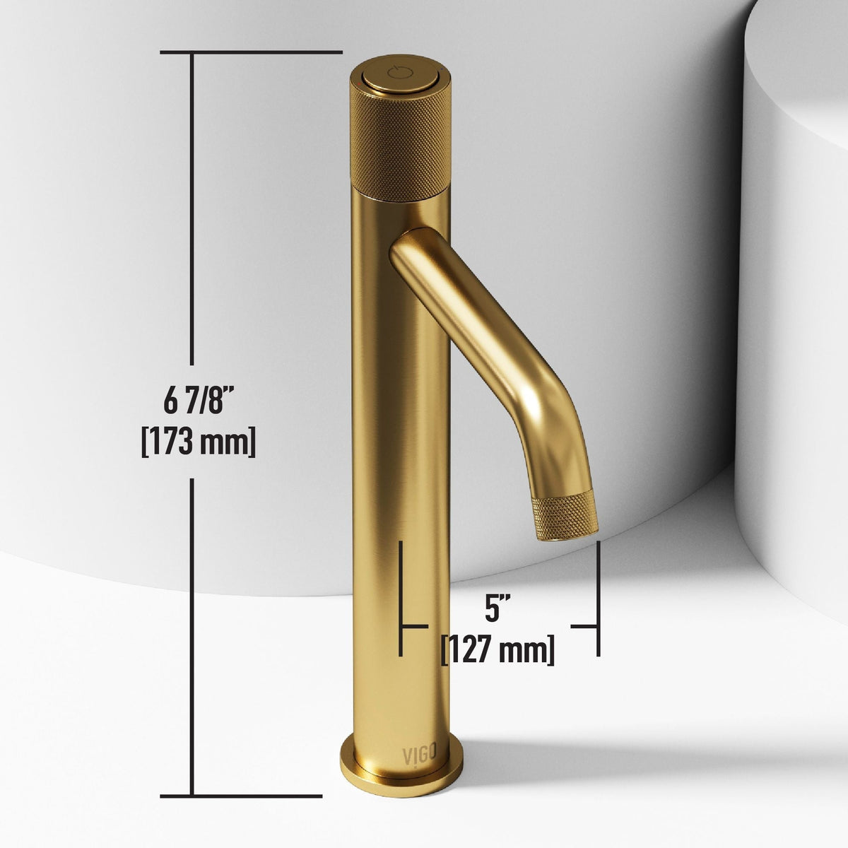 Marigold MatteStone Matte White Bathroom Sink/Basin Set with Apollo Faucet and Rectangular Composite Vessel I1U6 - product image 5