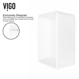 Marigold MatteStone Matte White Bathroom Sink/Basin Set with Sterling Faucet and Rectangular Composite Vessel Q9B1 - product image 6