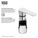 Marigold MatteStone White Bathroom Sink/Basin Set with Niko Faucet and Rectangular Composite Vessel V6I0 - product image 6