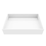 Montauk MatteStone 23x15-in Deep White Bathroom Sink/Basin with Rectangular Vessel I9V9 - product image 1