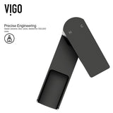 Montauk MatteStone White Bathroom Sink/Basin Set with Amada Faucet and Rectangular Composite Vessel A4S0 - product image 5