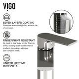 Palazzo Gothic ConcretoStone Grey Bathroom Sink/Basin Set with Niko Faucet and Rectangular Vessel Q7W0 - product image 5