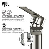 Palazzo Gothic ConcretoStone Grey Bathroom Sink/Basin Set with Niko Faucet and Rectangular Vessel Q7W0 - product image 8