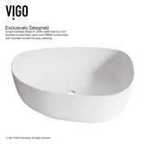 Peony Matte Stone Novelty Composite Vessel Bathroom Sink/Basin with Deep Bowl, White Z2P6 - product image 2