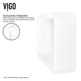 Petunia Matte Stone Rectangular Composite Vessel Bathroom Sink/Basin with Rounded Edges & Deep Bowl, White V0Z1 - product image 3