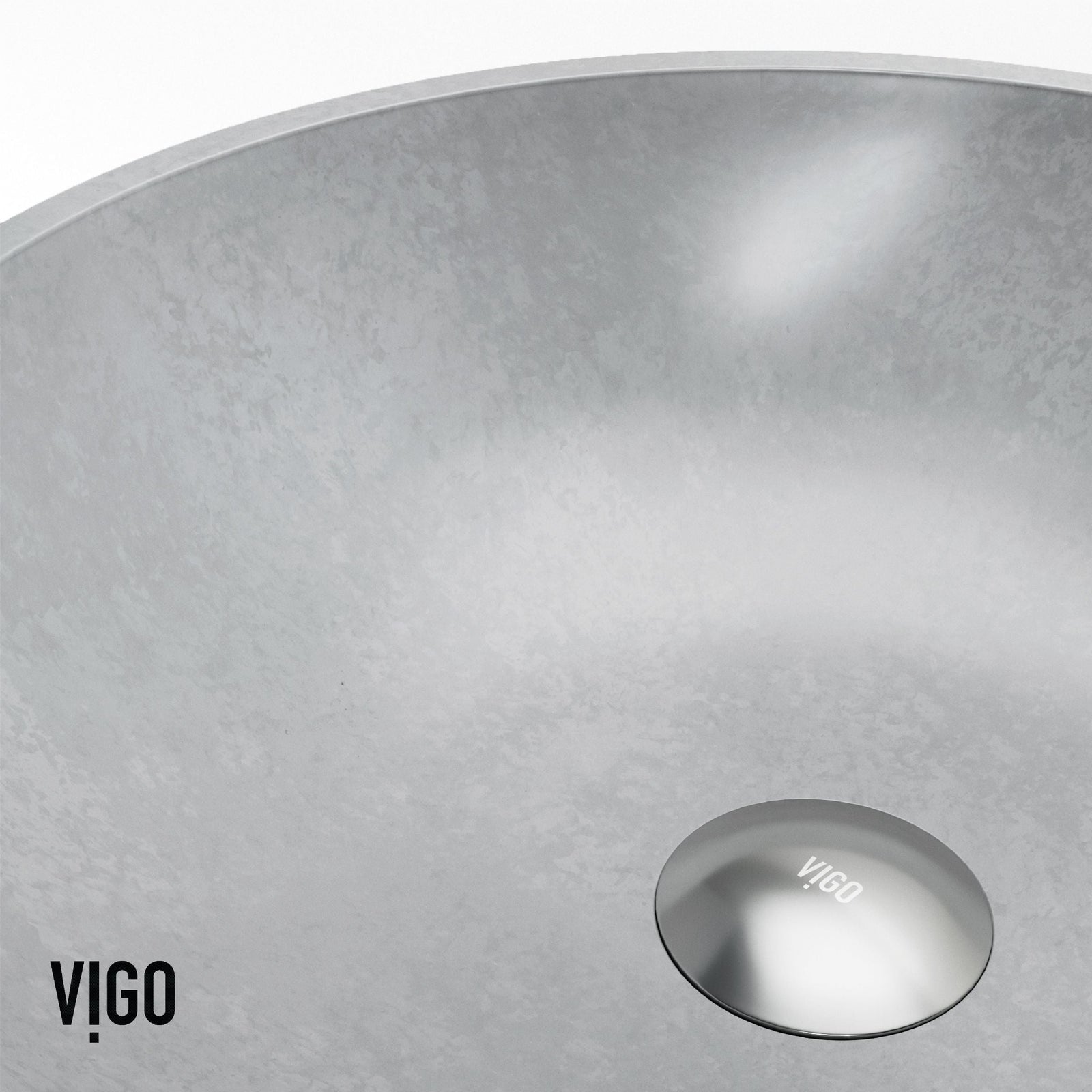 Ravenna Gothic ConcretoStone Grey Bathroom Sink/Basin Set with Dunn Faucet and Round Vessel D0K1 - product image 8