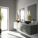 Round Glass Vessel Bathroom Sink/Basin with Deep Bowl, Russet M4S4 - product image 6