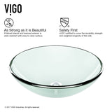 Round Glass Vessel Bathroom Sink/Basin with Repellent Seal Coating, Crystalline Q5W8 - product image 5