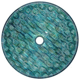 Round Glass Vessel Bathroom Sink/Basin with Scratch-Resistant Surface, Oceania G8D1 - product image 2