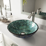 Round Glass Vessel Bathroom Sink/Basin with Scratch-Resistant Surface, Oceania G8D1 - product image 5