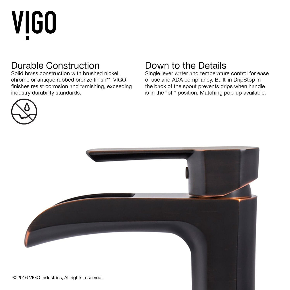 Russet Glass 18-in Red/Brown Bathroom Sink/Basin Set with Niko Faucet and Rectangular Vessel N1C7 - product image 2