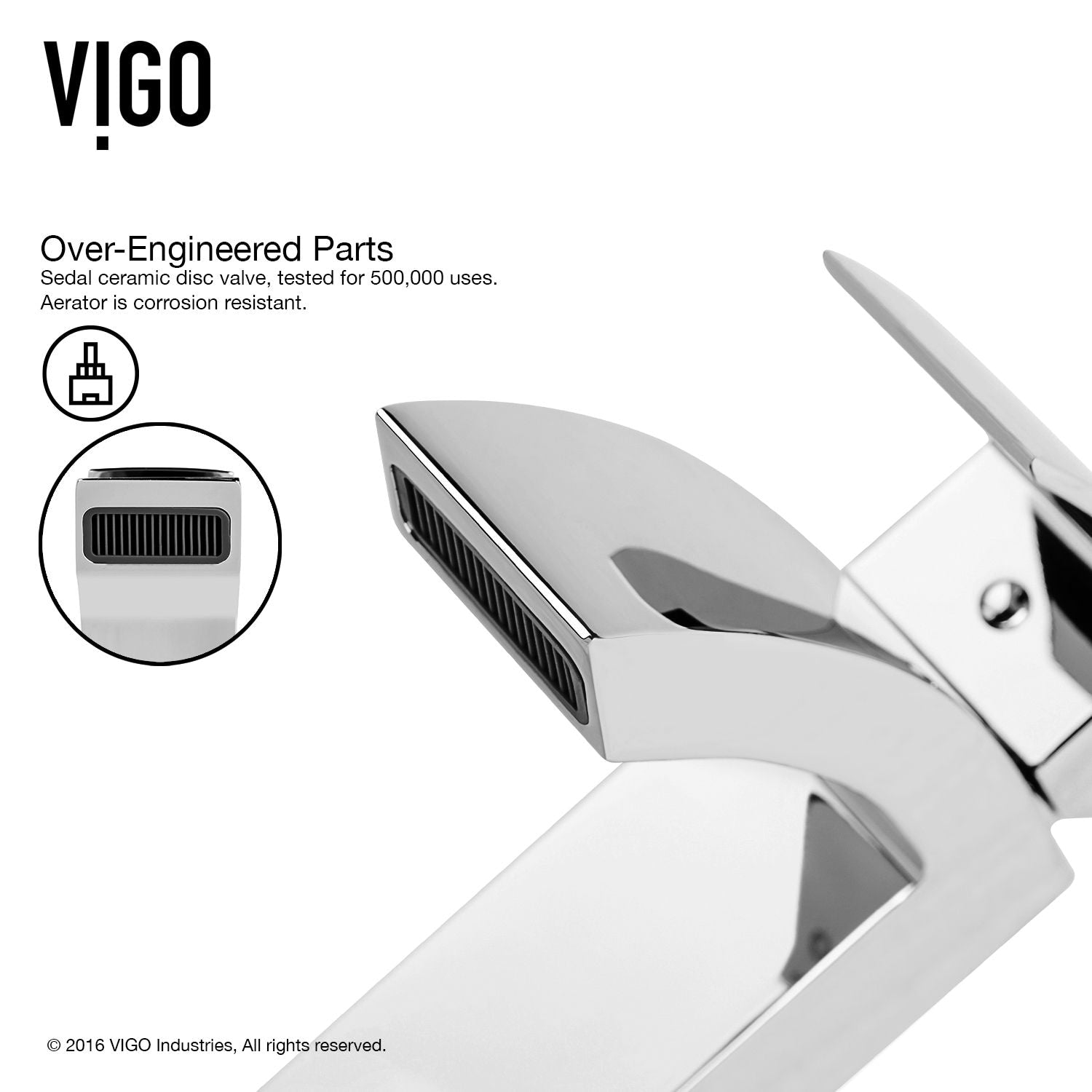 Satro Single Handle Single Hole Bathroom Sink Faucet, WaterSense Certified, Chrome I4R3 - product image 4