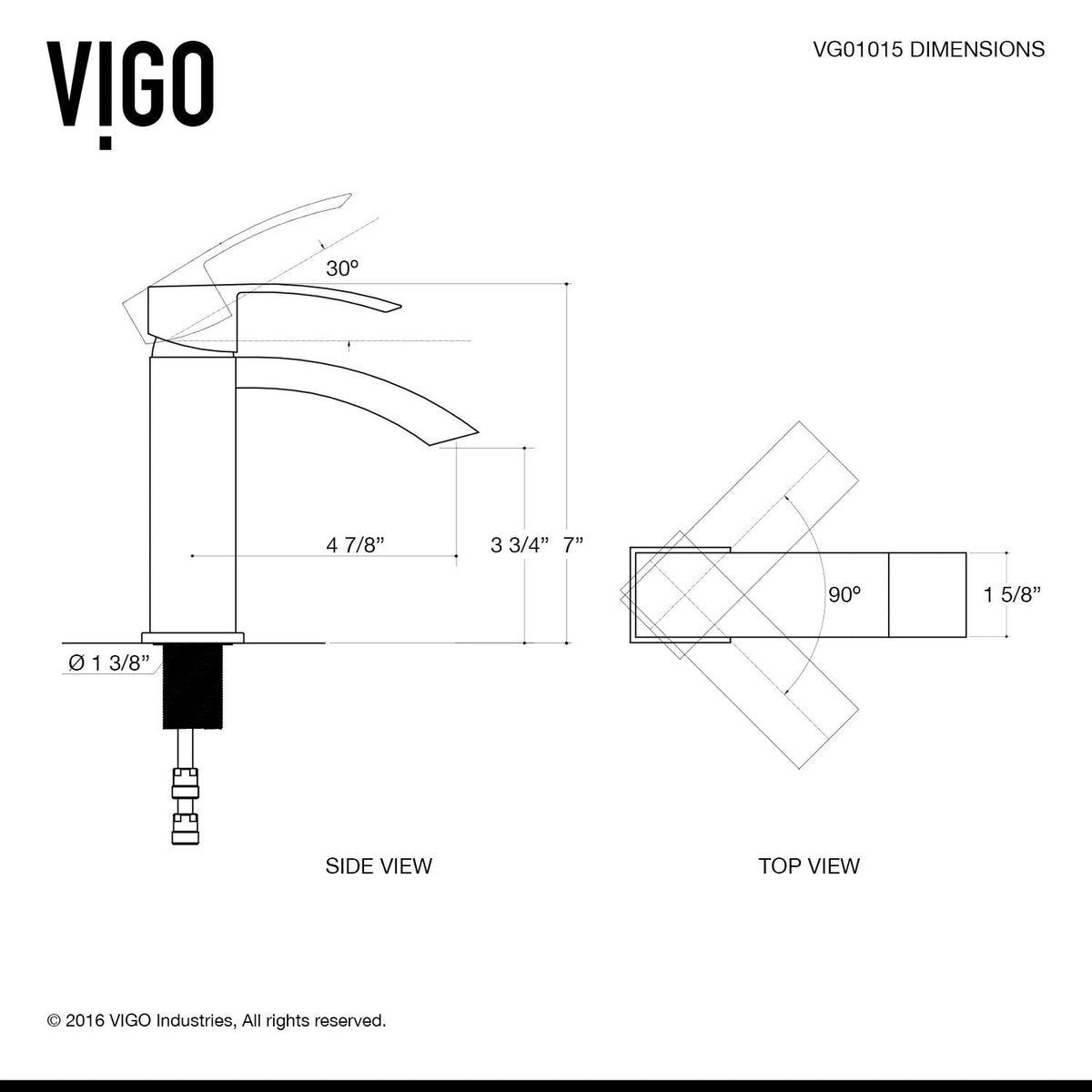 Satro Single Handle Single Hole Bathroom Sink Faucet, WaterSense Certified, Chrome I4R3 - product image 5