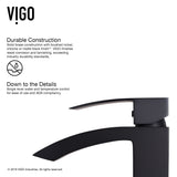 Satro Single Handle Single Hole Bathroom Sink Faucet, WaterSense Certified, Matte Black T3P3 - product image 7