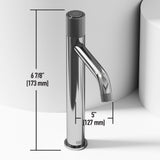 Segovia Gothic ConcretoStone Grey Bathroom Sink/Basin Set with Apollo Faucet and Rectangular Vessel C0A9 - product image 5