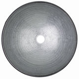 Simply Glass Round Vessel Bathroom Sink/Basin with Deep Bowl, Gray L1T0 - product image 2