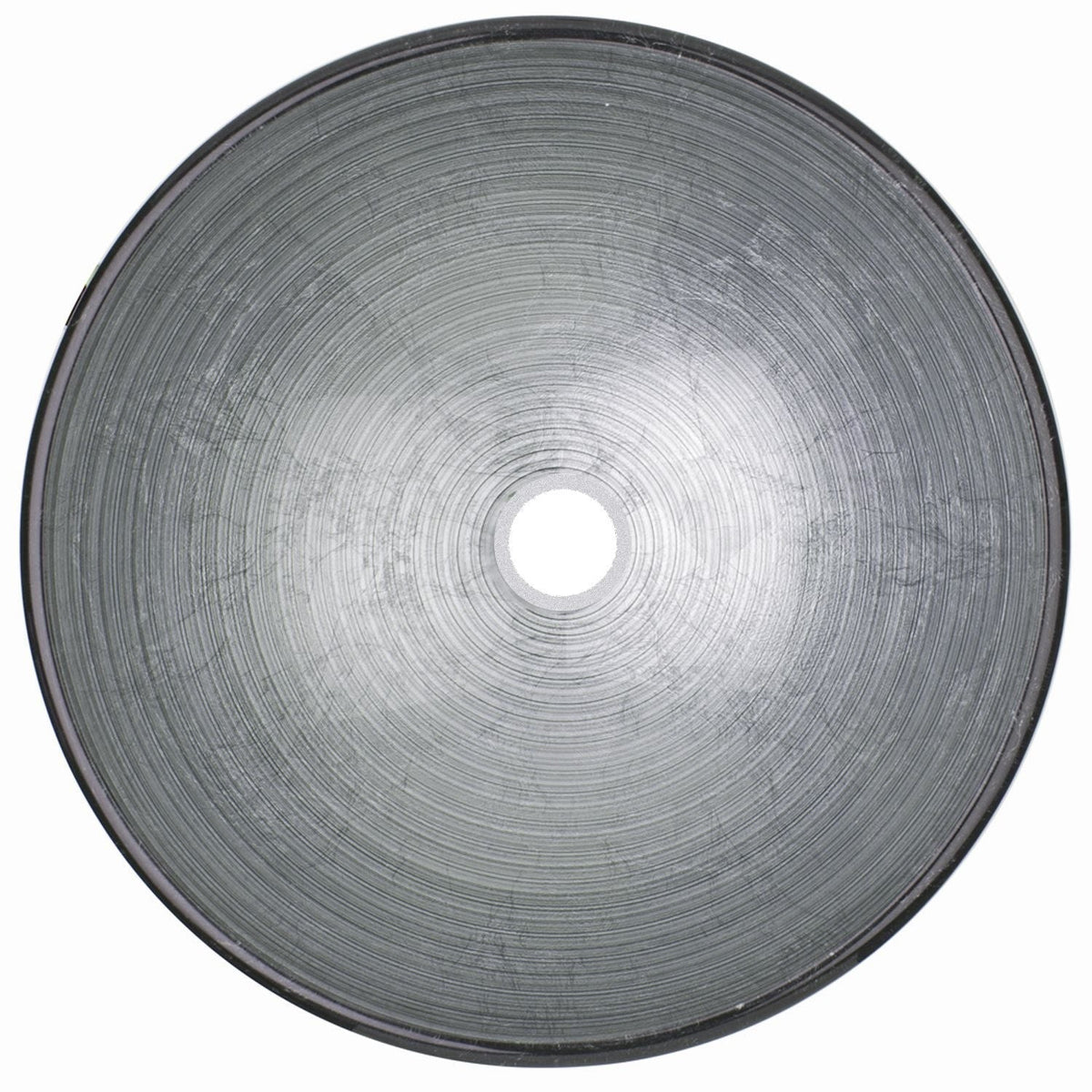 Simply Glass Round Vessel Bathroom Sink/Basin with Deep Bowl, Gray L1T0 - product image 2