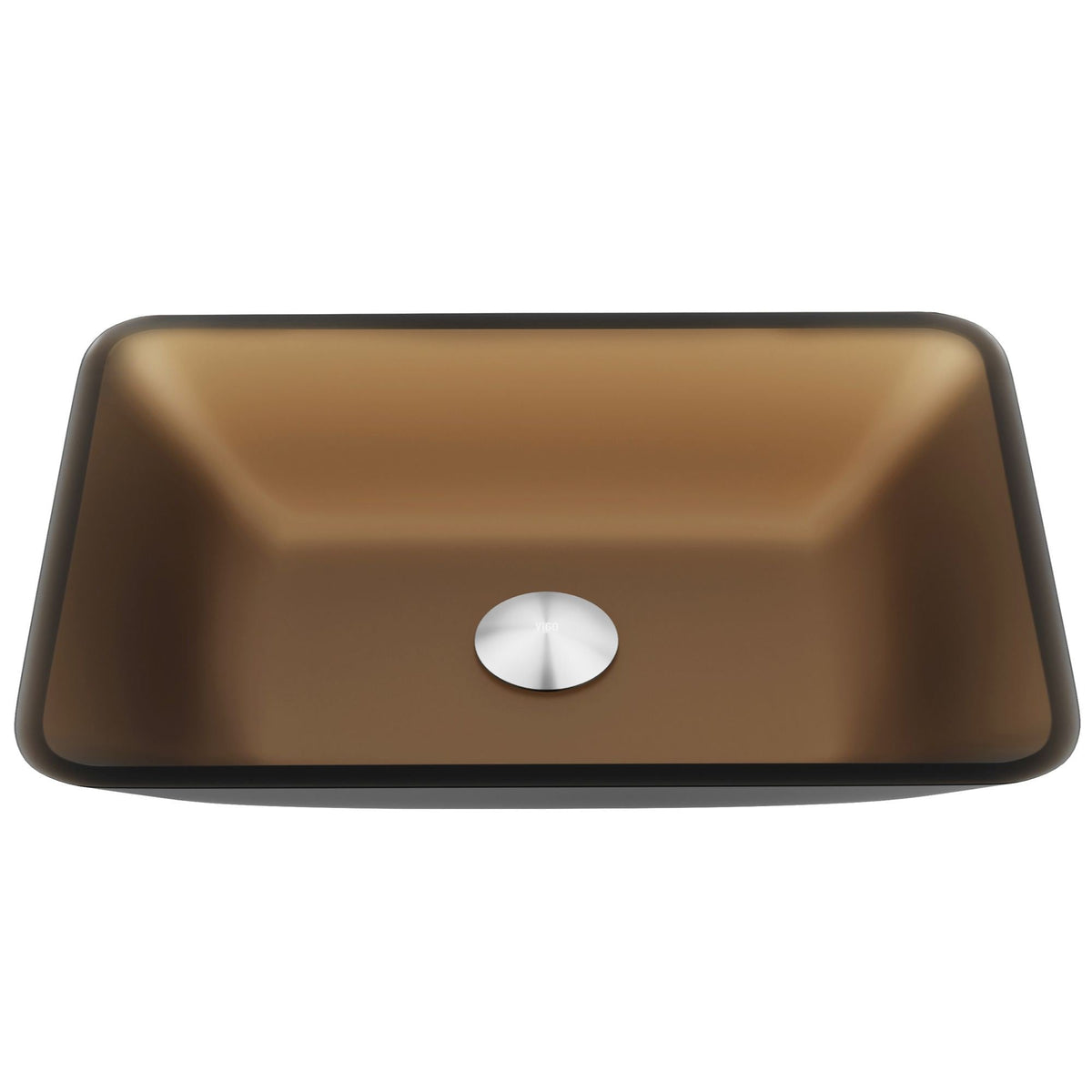 Sottile Glass Bathroom Sink/Basin and Faucet Set with Rectangular Vessel, Various Colours K0C1 - product image 1