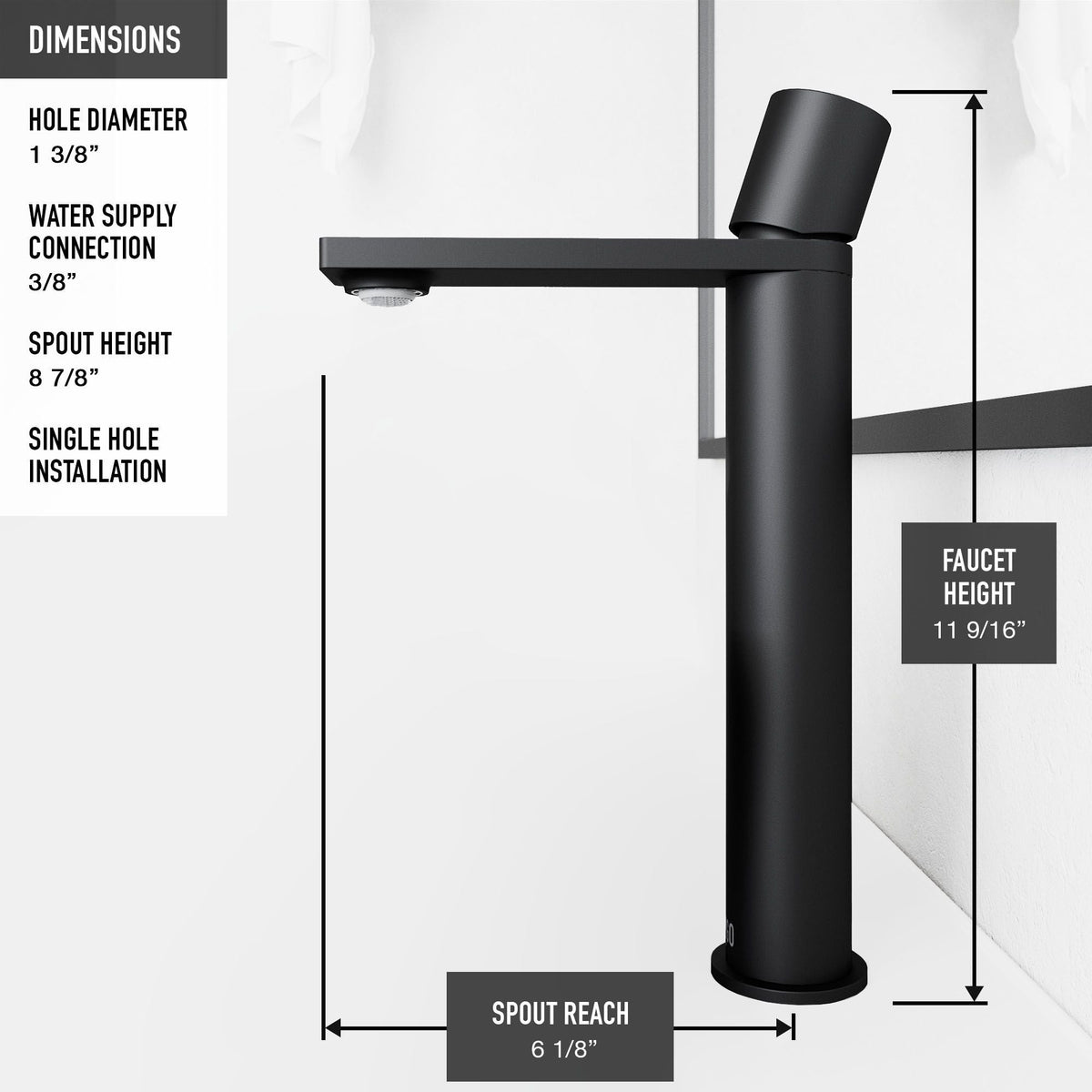 Sottile MatteShell Amber Bathroom Sink/Basin Set with Gotham Faucet and Glass Vessel U3G2 - product image 5