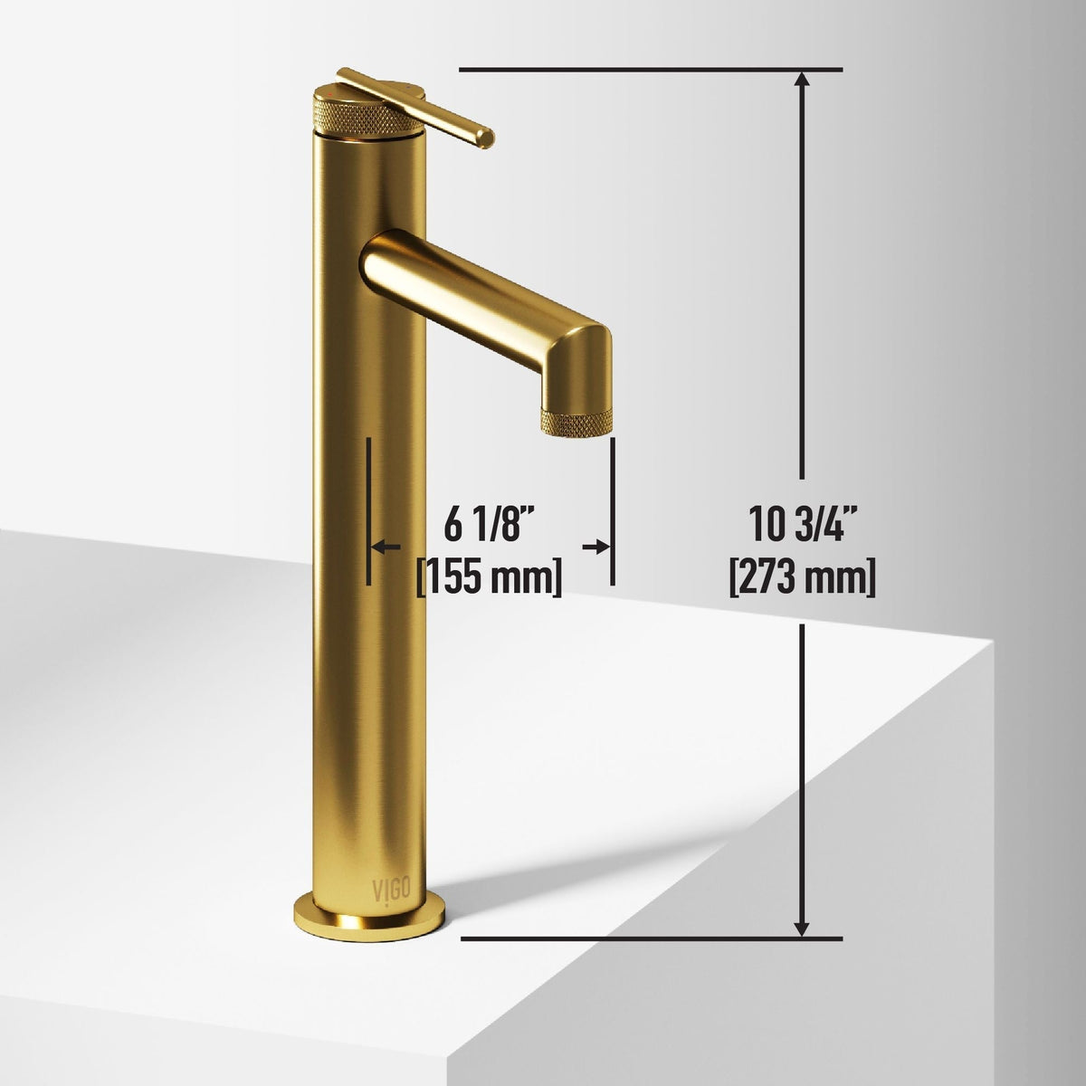 Sottile MatteShell Matte Black Bathroom Sink/Basin Set with Sterling Faucet and Glass Rectangular Vessel T4D1 - product image 5