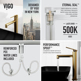 Sottile MatteShell Matte Black Bathroom Sink/Basin Set with Sterling Faucet and Glass Rectangular Vessel T4D1 - product image 6