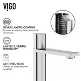 Starr Glass MatteStone White Bathroom Sink/Basin Set with Gotham Faucet and Rectangular Composite Vessel R7W2 - product image 4