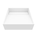 Starr Modern MatteStone 15x15-in Deep White Bathroom Sink/Basin with Square Vessel K8T0 - product image 1