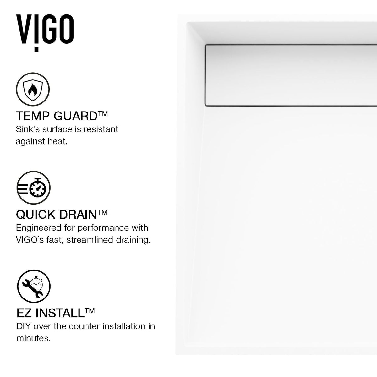 Starr Modern MatteStone 15x15-in Deep White Bathroom Sink/Basin with Square Vessel K8T0 - product image 2