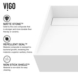 Starr Modern MatteStone 15x15-in Deep White Bathroom Sink/Basin with Square Vessel K8T0 - product image 5