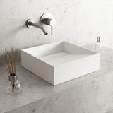 Starr Modern MatteStone 15x15-in Deep White Bathroom Sink/Basin with Square Vessel K8T0 - product image 6