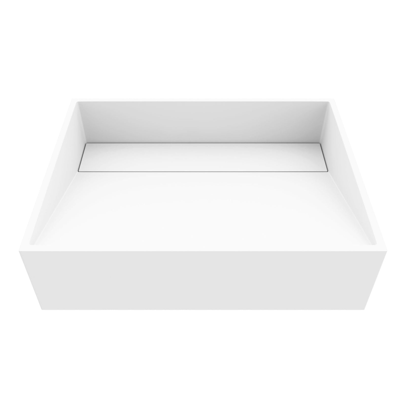 Starr Modern MatteStone 17x13-in Deep White Bathroom Sink/Basin with Rectangular Vessel Q2E8 - product image 1