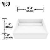 Starr Modern MatteStone 17x13-in Deep White Bathroom Sink/Basin with Rectangular Vessel Q2E8 - product image 5