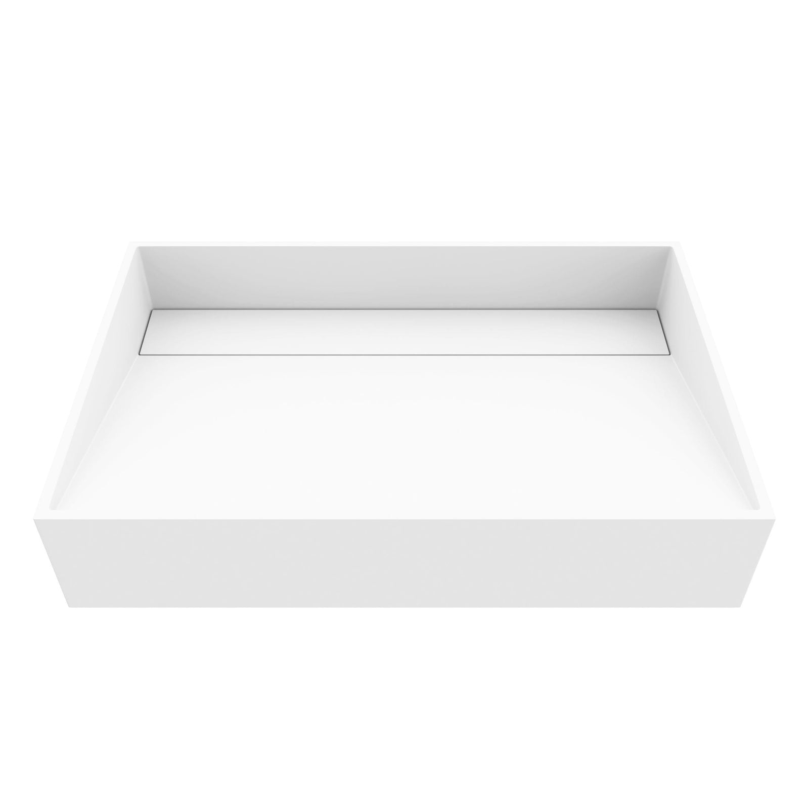 Starr Modern MatteStone 23x15-in Deep White Bathroom Sink/Basin with Rectangular Vessel Y7F7 - product image 1
